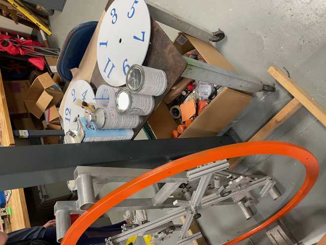 Internals of the clock